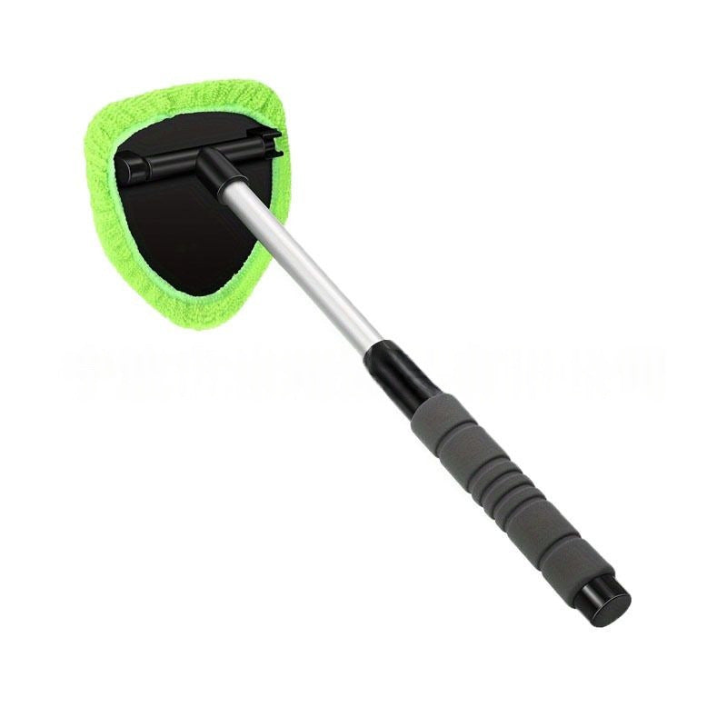 🚗 Extendable Windshield Cleaner – 180° Rotating Head & 4 Washable Pads