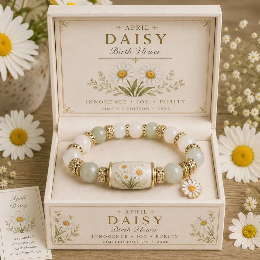 🌸 Birth Flower Blessing Bracelet