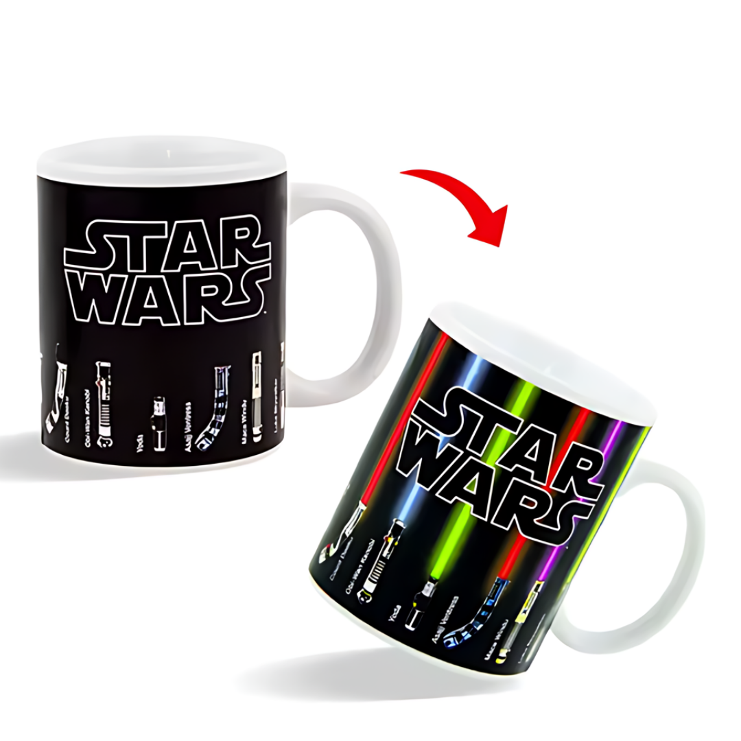 ☕⚡ MagicMug – Heat-Reveal Glowing Sword Transformation Mug