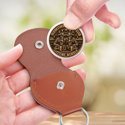 🤝🪙 Brotherhood Never Fades – Personalized Pocket Hug Coin Keychain