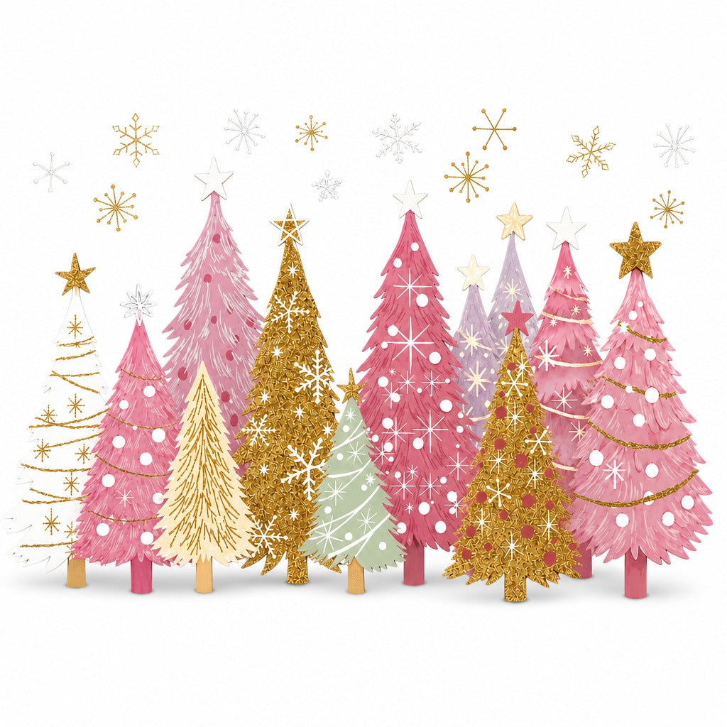 🎄 3-Piece Reusable Christmas Window Clings ✨ Double-Sided No-Glue Holiday Decals for Windows & Mirrors ❄️