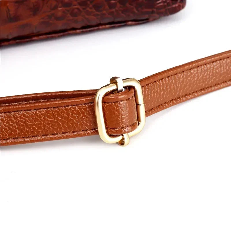 Heritage Embossed Leather Bag – Refined Old-World Charm ✨