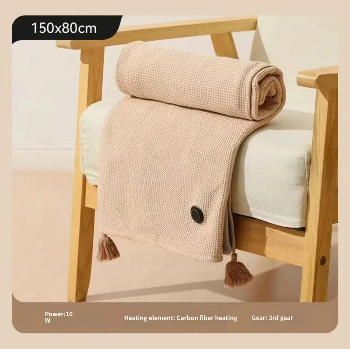 🔥 Cozy USB Heated Wrap – Portable, Machine-Washable Cold-Weather Comfort