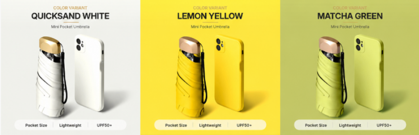 ☔ Pocket Capsule Umbrella – Compact 2-in-1 Rain & Sun Protection