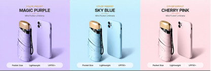 ☔ Pocket Capsule Umbrella – Compact 2-in-1 Rain & Sun Protection