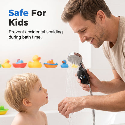 🚿 2-Pack Smart LED Shower Thermometers – Easy Temperature Monitoring