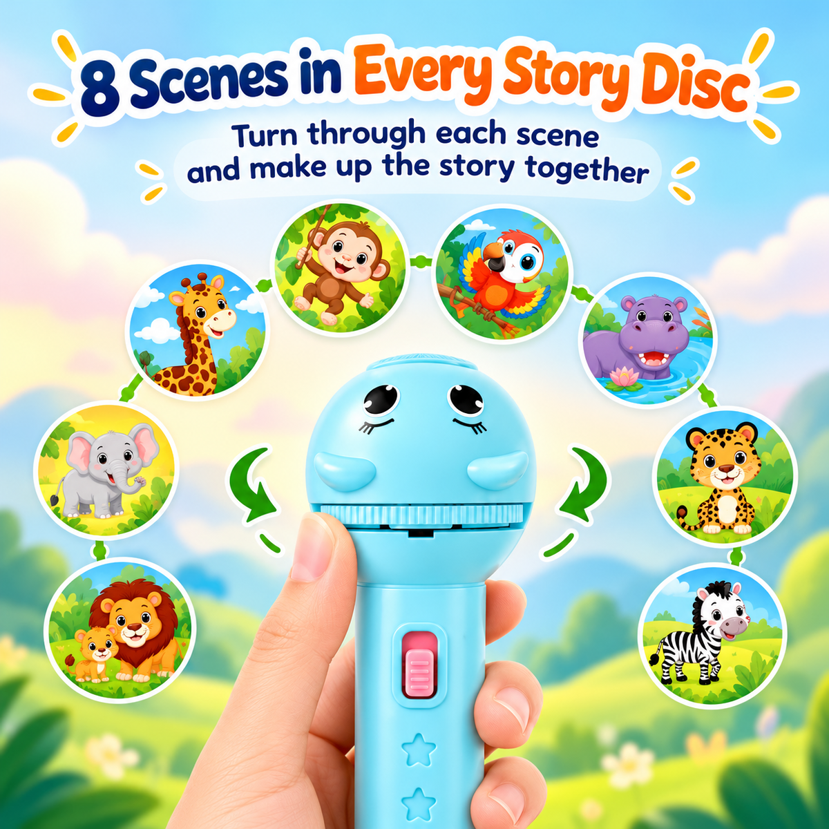 DreamBeam Bedtime Story Projector ✨ – Magical Storytime for Kids