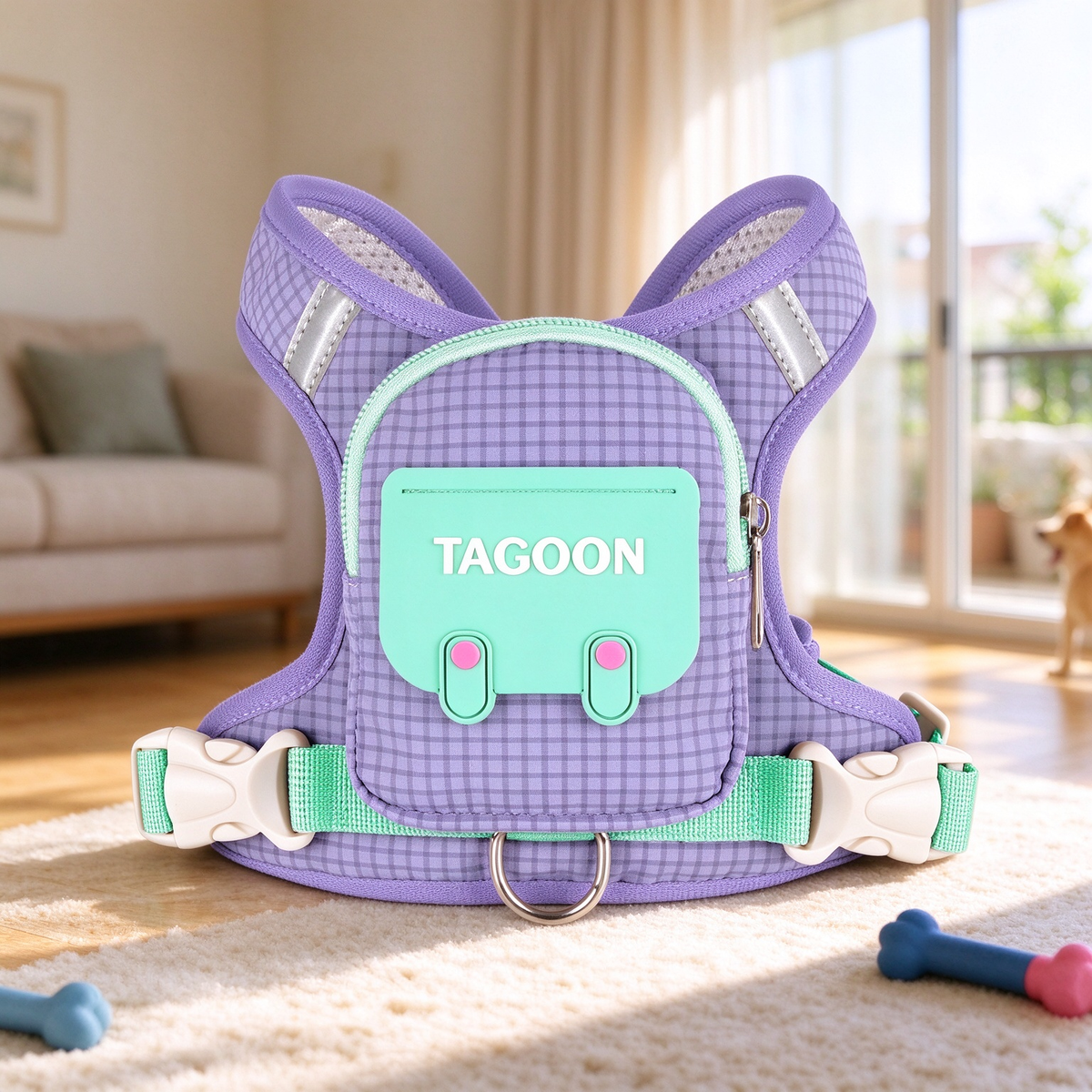 Walk-Ready Dog Harness & Leash Set 🐕 – All-in-One Everyday Pet Walking Gear