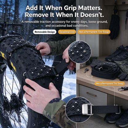 Bike Tire Grip Pads 🚲 – Anti-Slip Traction Accessories for Cycling