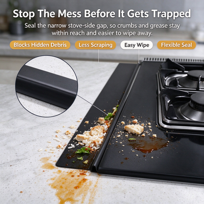 2-Pack Silicone Stove Gap Covers 🍳 – Flexible Seals for Countertop Cracks