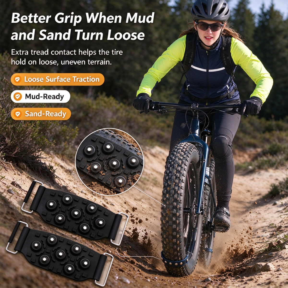 Bike Tire Grip Pads 🚲 – Anti-Slip Traction Accessories for Cycling