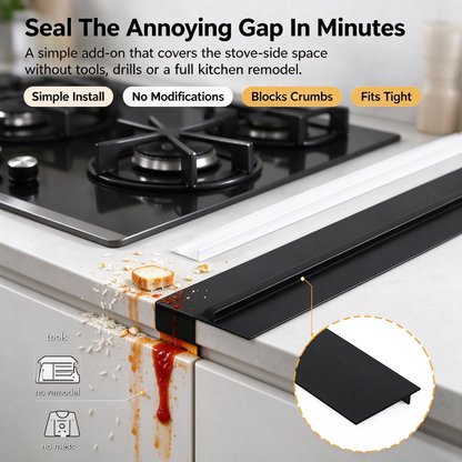 2-Pack Silicone Stove Gap Covers 🍳 – Flexible Seals for Countertop Cracks