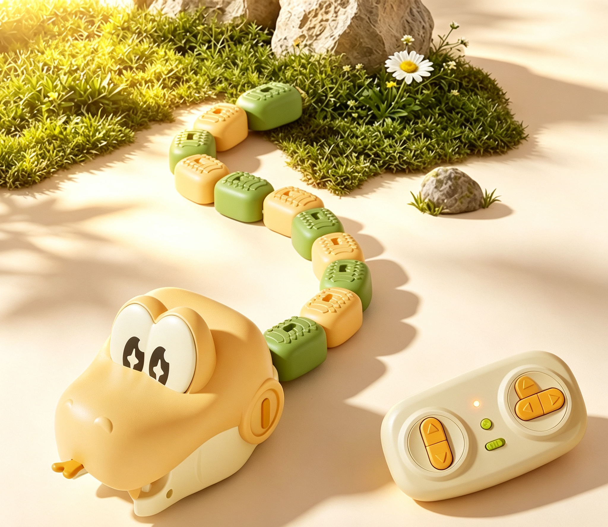 🐍🧲 Remote-Controlled Magnetic Feeding Snake Game – Chase, Collect & Play