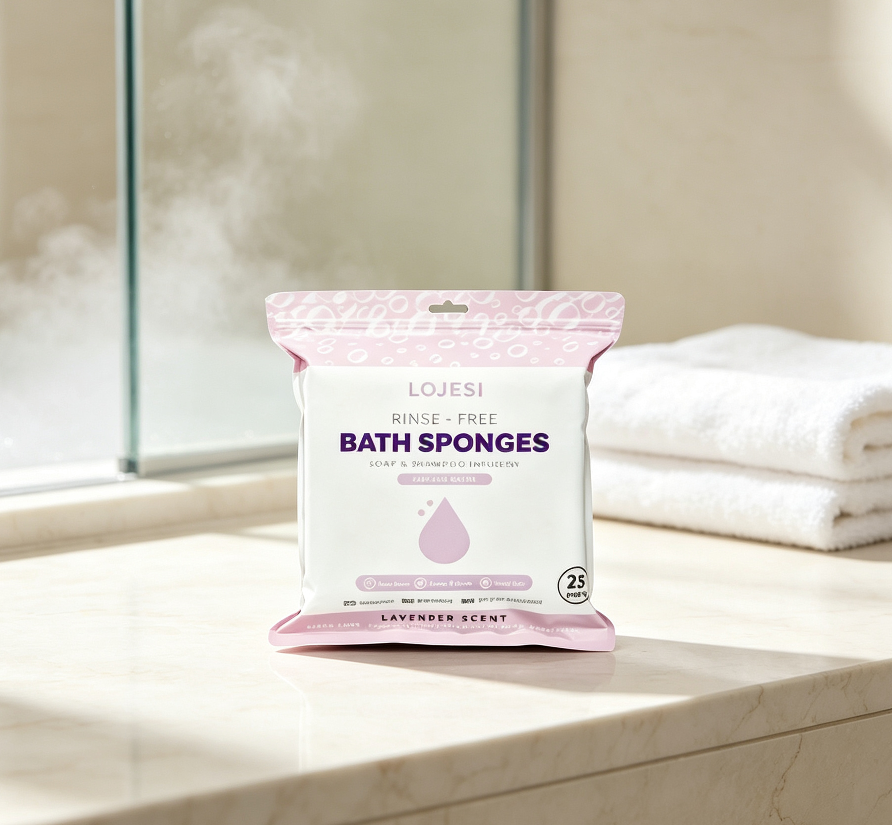 🏆Flash Sale⚡ 50K+  🌈Disposable Rinse-Free Bathing Wipes🧼