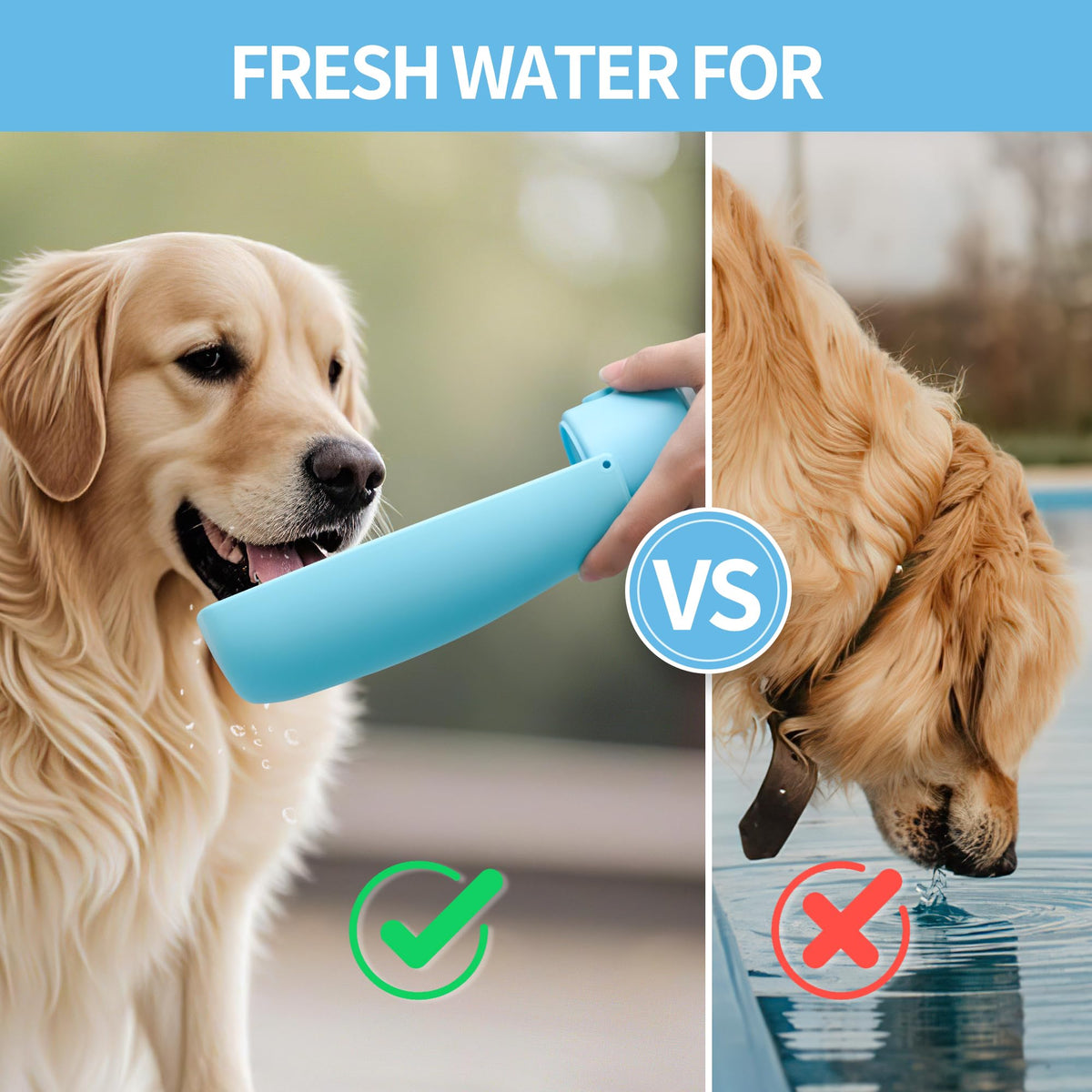 Portable Dog Water Bottle 🐶 – Easy Hydration for Outdoor Walks