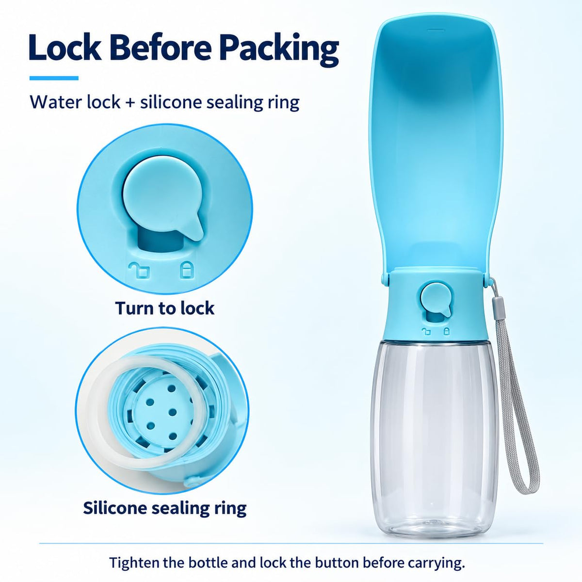 Portable Dog Water Bottle 🐶 – Easy Hydration for Outdoor Walks