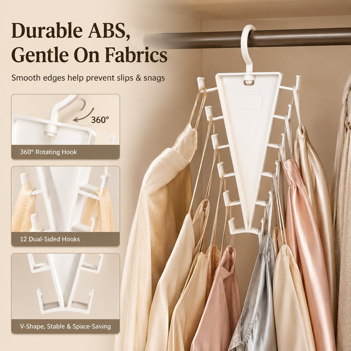 🧥✨ V-Design Space-Saving Hanger for Effortless Closet Organization