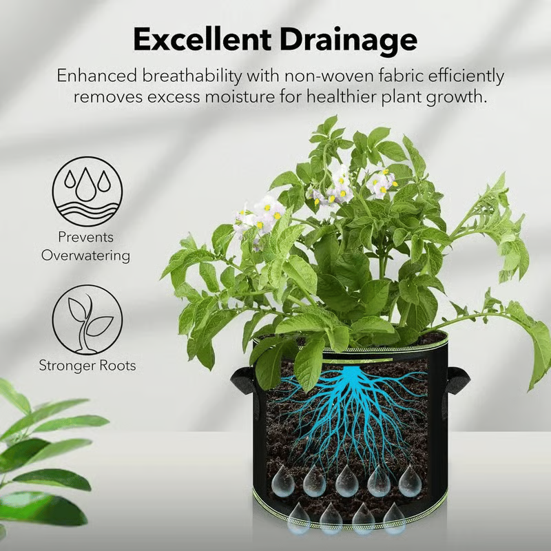 🌱5-Pack 5 Gallon Grow Bags