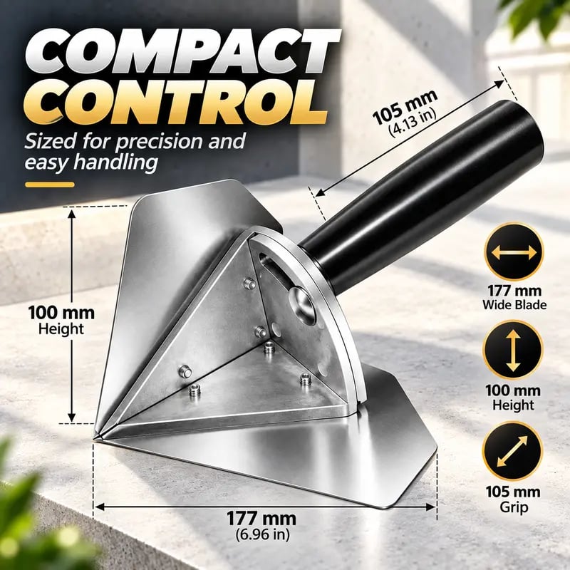 🛠️✨ Stainless Steel Inside Corner Trowel – Smooth, Clean Finishes for Every Edge