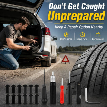 Mushroom-Style Tire Plug Kit 🍄 – Compact Roadside Puncture Repair | Free Shipping