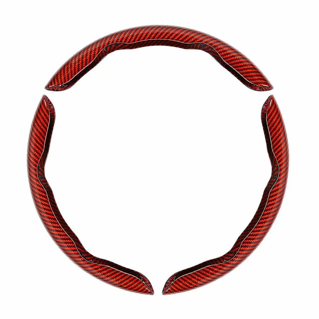 🤍 Non-Slip Half-Wrap Steering Wheel Covers | Quick Clip-On Grip Set, White, 2-Piece