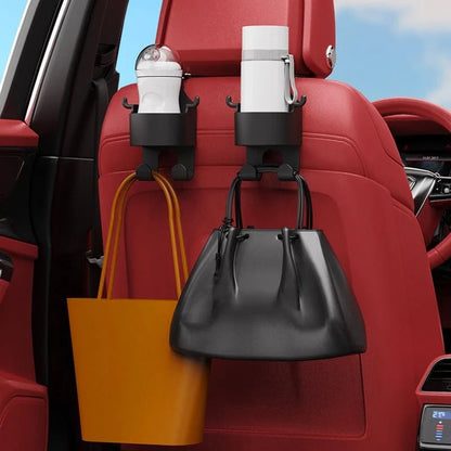 🔥HOT SALE🔥📢📢40% OFF !! ⏰Car Seat Headrest Cup Holder with Hooks