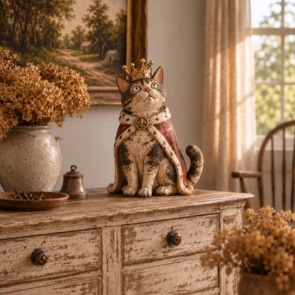 🔥Last Day 50% OFF - 🐈 Medieval Cat Court — Whimsical Vintage Cat Figurines