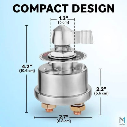 Heavy-Duty Battery Disconnect Switch 🔋 – 12–24V, 300A Continuousv