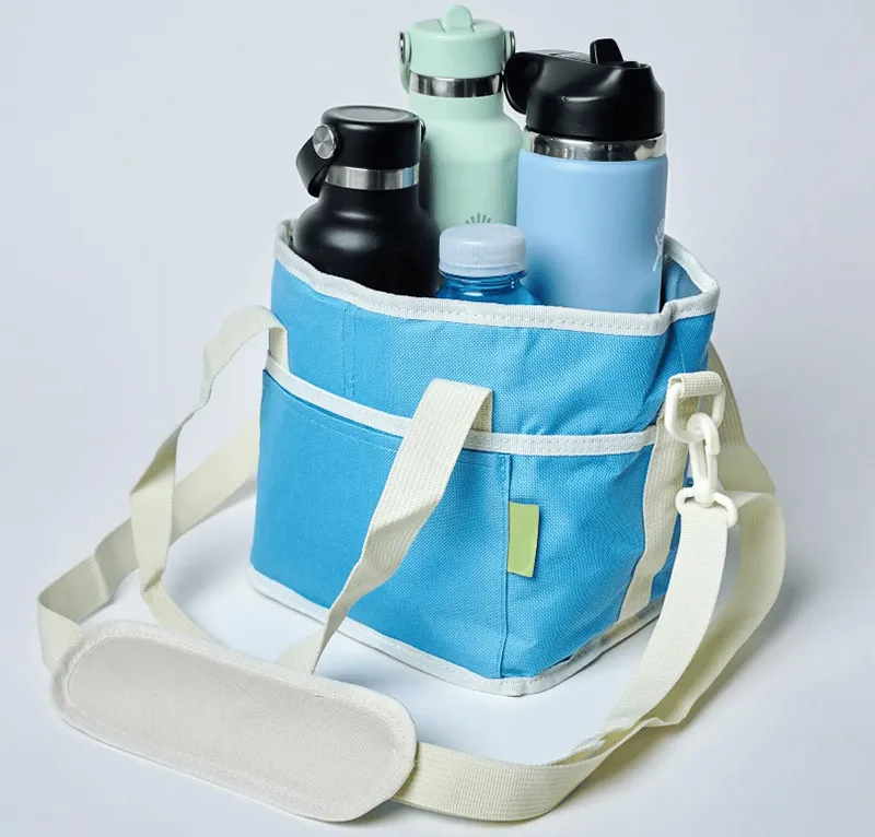 🥤✨ Family-Size 4-Compartment Drink Bag – Carry More Drinks, Keep Them Organized