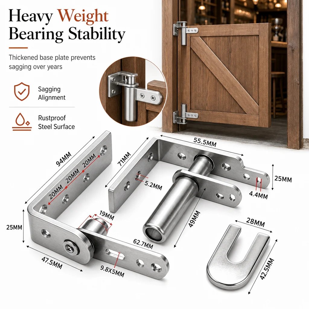 🔥 50% Off Today: Compact B01 Two-Way Spring Hinge for Smooth Swinging Doors