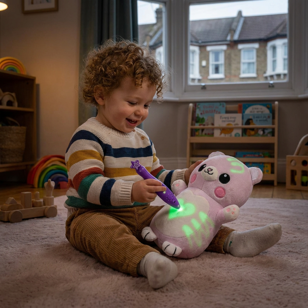 ✨🧸 Magic Glow Plush – Draw, Light Up & Play!