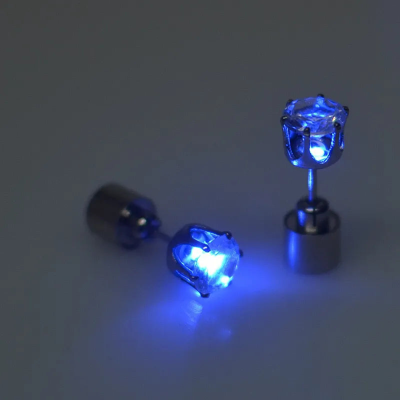 ✨ Glow Bright with LED Stud Earrings in Crisp White 🤍