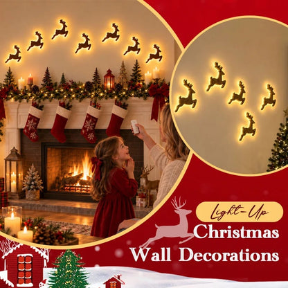 🎄Reindeer Christmas Wall Light ✨ – Festive LED Decor for Home & Holiday Displays