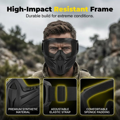 🔥LIMITED-TIME 50% OFF - Detachable Full Face Goggle Mask