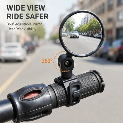 Adjustable Bike Rearview Mirror Set 🚲 – 2-Piece Convex Mirrors for Better Rear Visibility