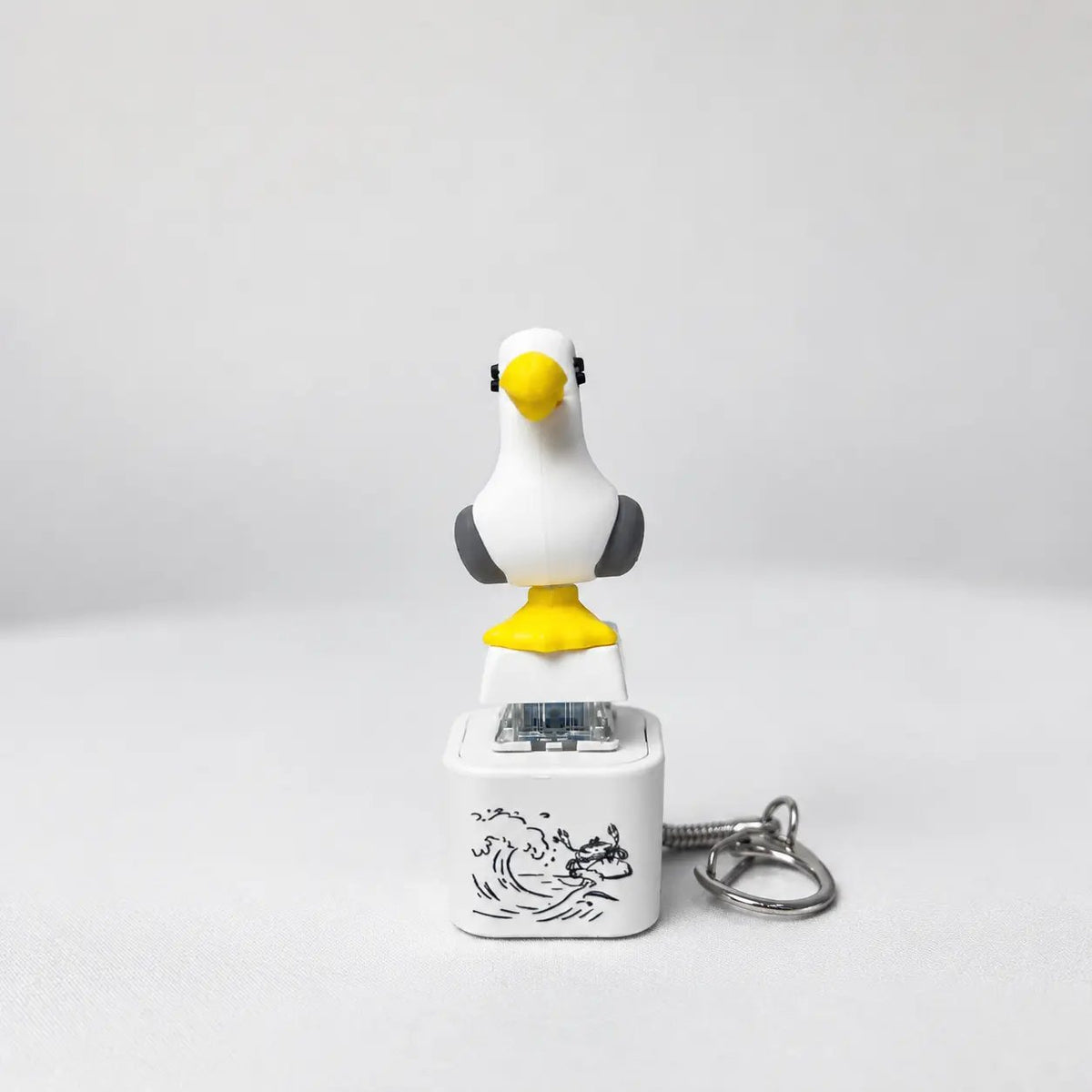 Seagull “MINE!” Button Keychain 😆 – Real Sound & LED Light