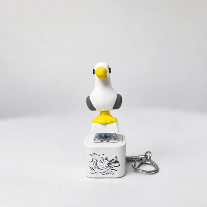 Seagull “MINE!” Button Keychain 😆 – Real Sound & LED Light