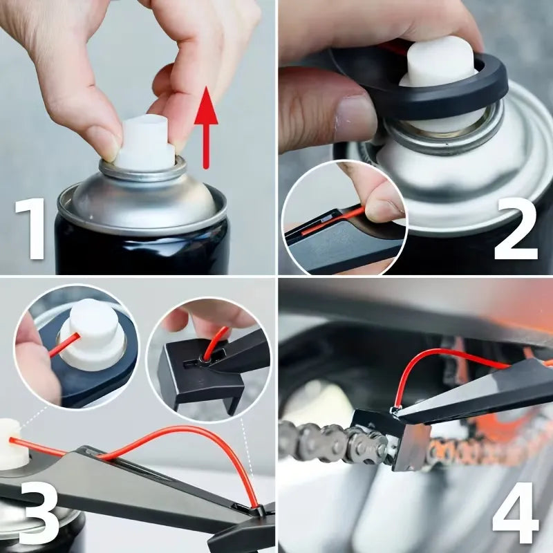 🔧 Mess-Free Chain Lubrication Tool – Easy Oil Application for Chain Care