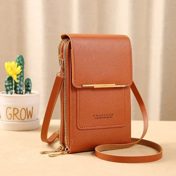 💗 Light Pink Leather Anti-Theft Bag for Secure Everyday Carry 🔒