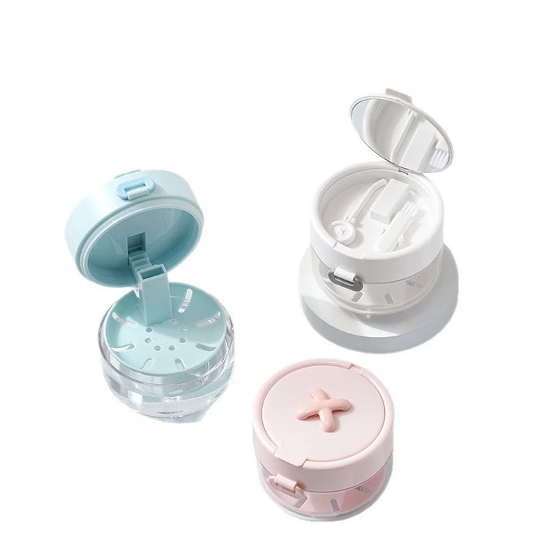 💯💧 50% OFF - Portable Retainer and Denture Cleaning Case with Magnetic Lifting Tray