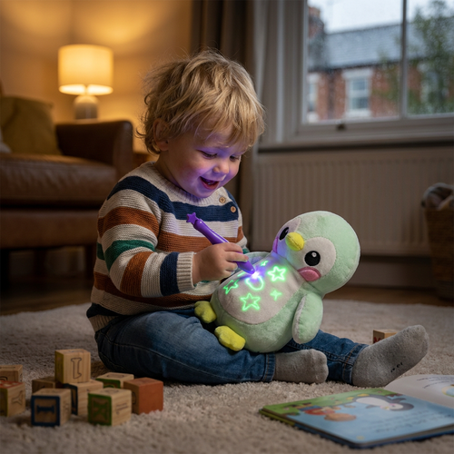 ✨🧸 Magic Glow Plush – Draw, Light Up & Play!