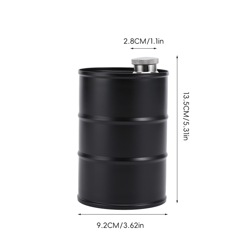🛢️🥃 Portable Barrel-Style Whisky Flagon – Leak-Proof Storage for Camping & Travel