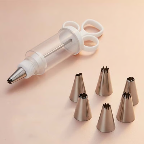 🧁 Stainless Steel Cream Piping Nozzles for Cakes & Cupcakes