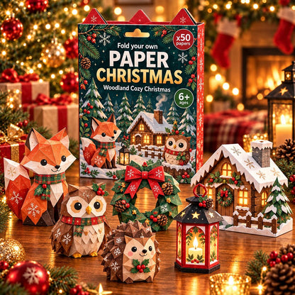 🧘Relaxing & Beginner-Friendly- 3D DIY Paper Christmas(💕Step-by-Step Guide Included)
