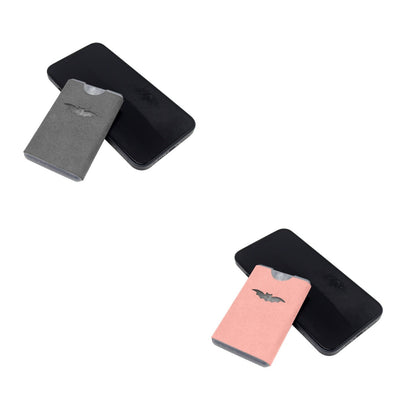 ✨ Pocket 2-in-1 Screen Cleaning Tool with Reusable Microfiber Wipe – Gray & Yellow