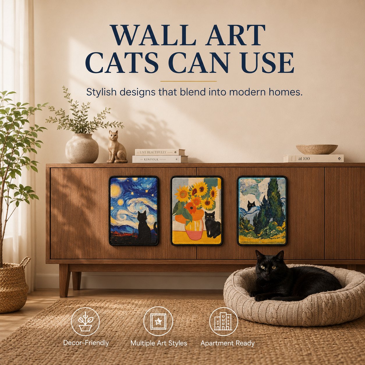 🐱 Turn Your Wall Into A Cat-Friendly Art Gallery