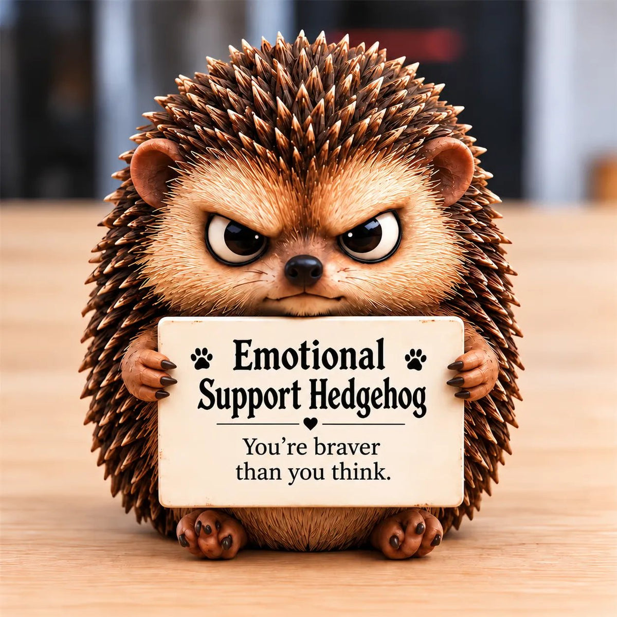 ✨❤️Emotional Support Animal Desk Figurine: Cute Resin Office Decor
