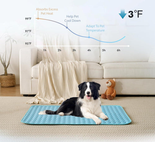 🐶 Cooling Mat for Dogs – Refreshing Pet Pad, Blue XS 40×30cm