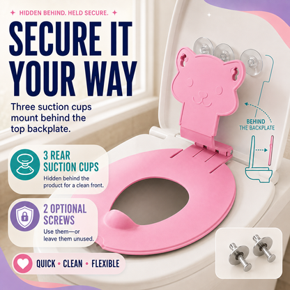 🐻 Toddler Flip-Down Potty Seat – A Cleaner, Easier Start to Toilet Training 🚽