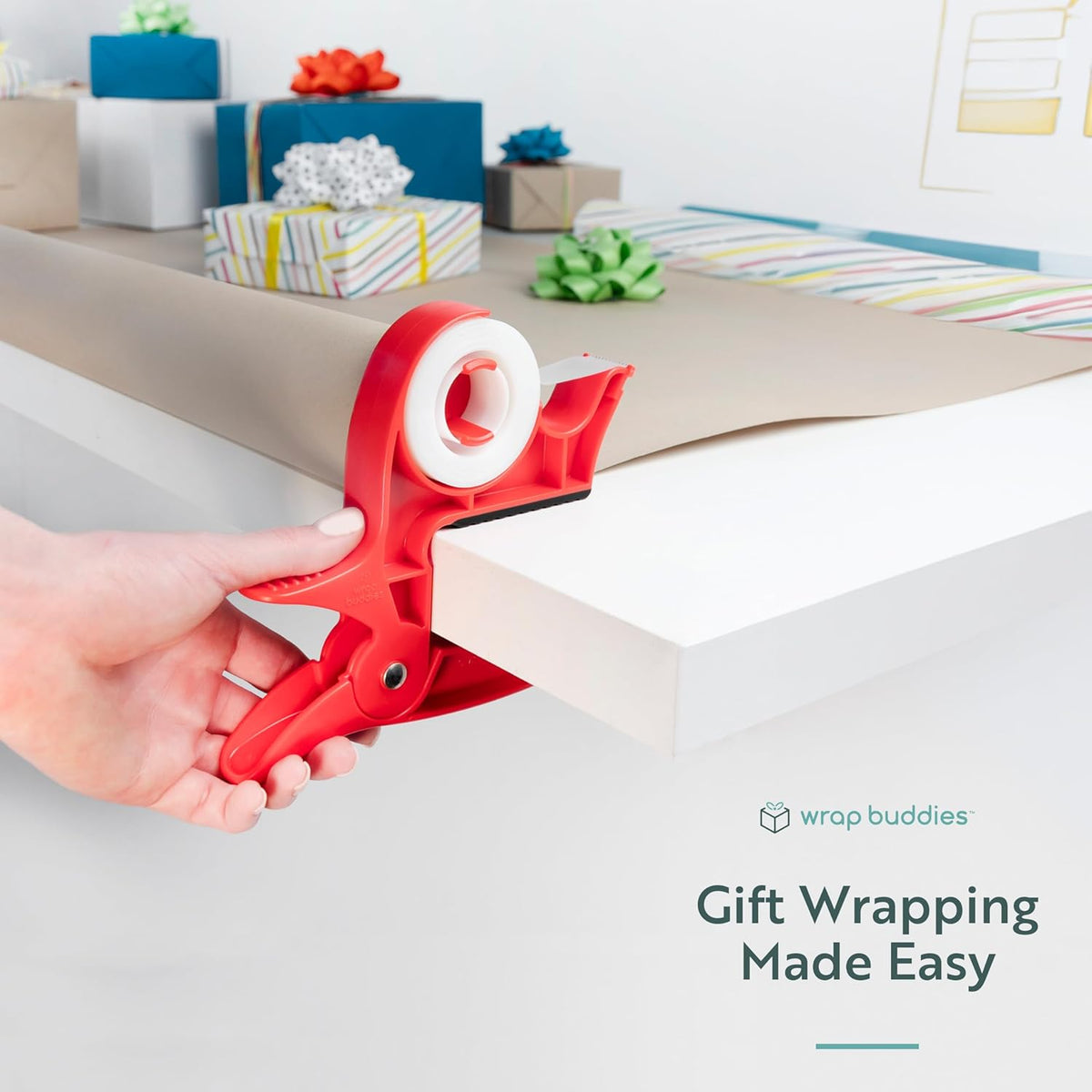 🎁✂️ Wrap Buddies Gift Wrapping Tool – Hold, Cut & Tape Gifts Faster
